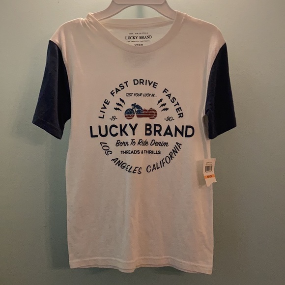 Lucky Brand Los Angeles Born To Ride Boys T-Shirt - Picture 2 of 8